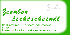 zsombor lichtscheindl business card